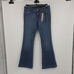 Dl1061 Rixy Kick Flare Women's Blue Jeans Size 31